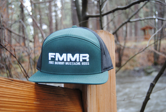 Forest Green & Black Puffy FMMR 7 Panel