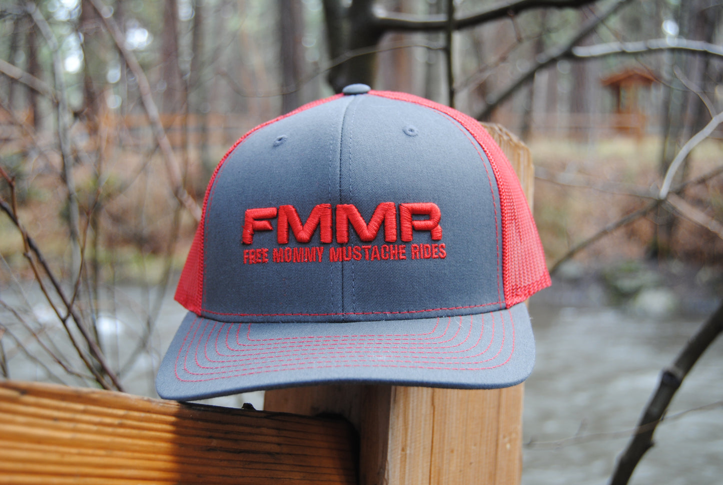 Red & Gray Puffy FMMR Richardson 112